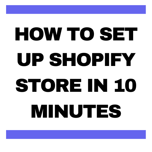 how to setup shopify store